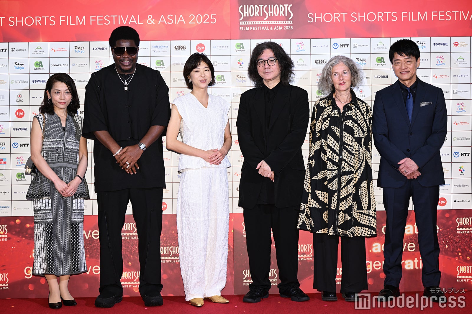 福間美由紀、アデボワレ・アデダヨ、上野樹里、岩井俊二、サンドリーヌ・フォーシェ・カシディ、神保悟（C）モデルプレス