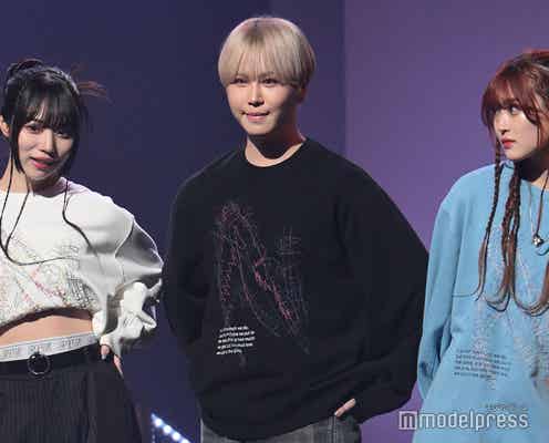 男女3人組クリエイター・PKA、個性溢れるY2Kコーデで肌見せ<TGC teen 2023 Winter>