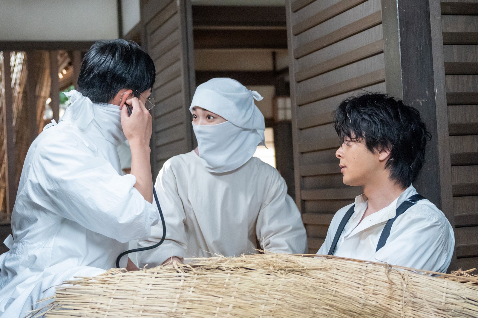 平埜生成、見上愛、中村倫也「風、薫る」第92話（C）NHK