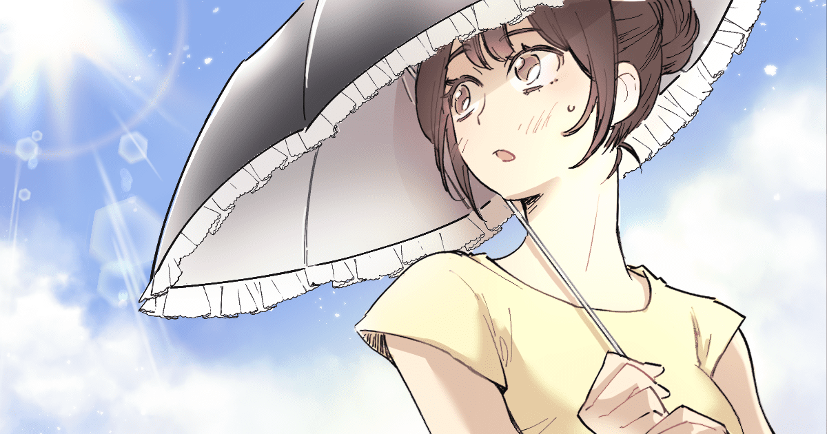 ＜紫外線対策＞子どもに日焼け止めを塗ったら、日傘がなくても美白な人に驚かれた！しない人もいるの？