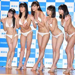 （左から）早川渚紗、後藤真桜、新井遥、菊地姫奈、大槻りこ （C）モデルプレス