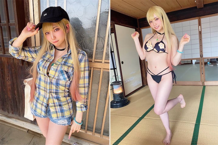 星乃まみ、『着せ恋』喜多川海夢の制服＆水着コスプレに絶賛の声「可愛すぎるしまんまじゃん！」 - モデルプレス