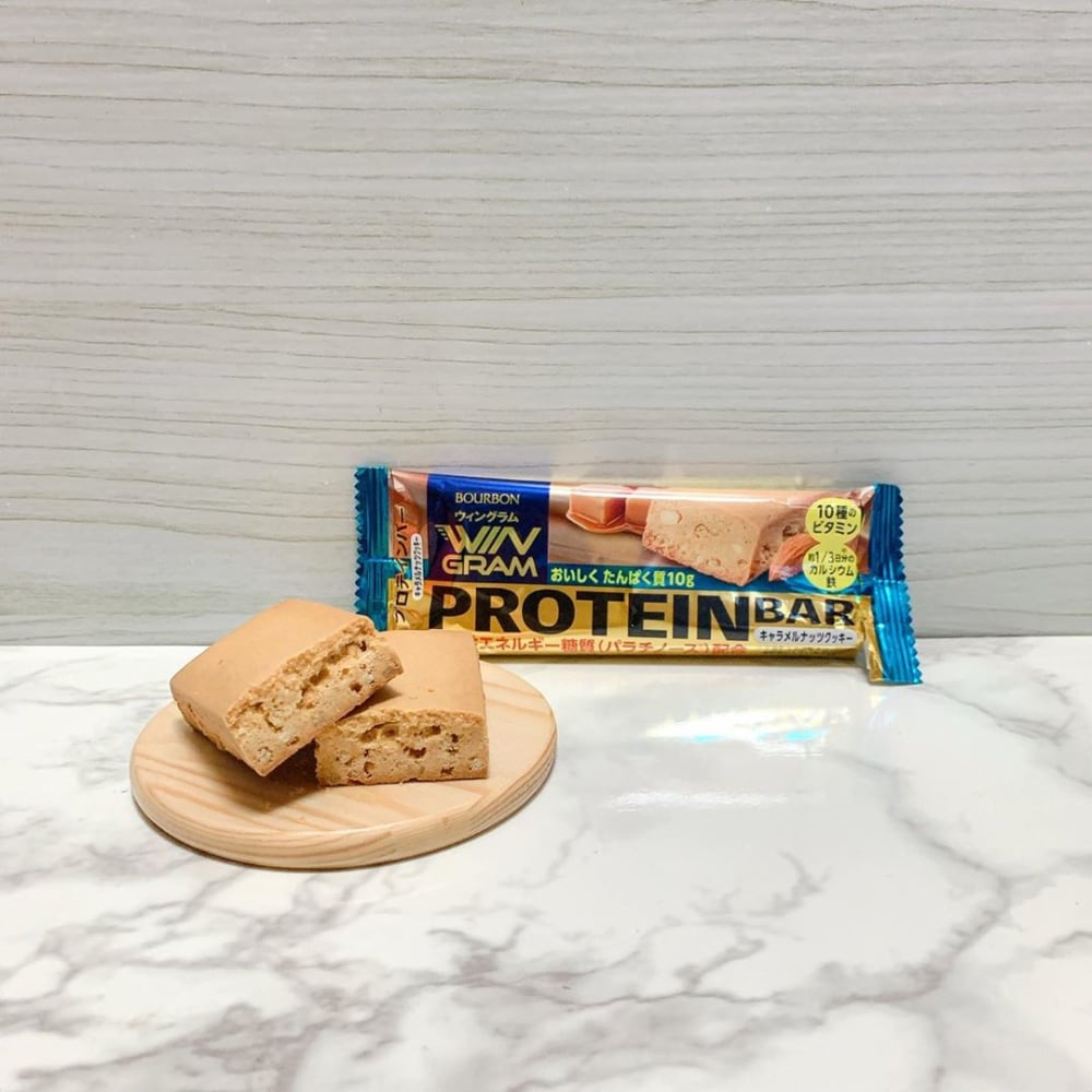 ウィングラムプロテインバーキャラメルナッツクッキー