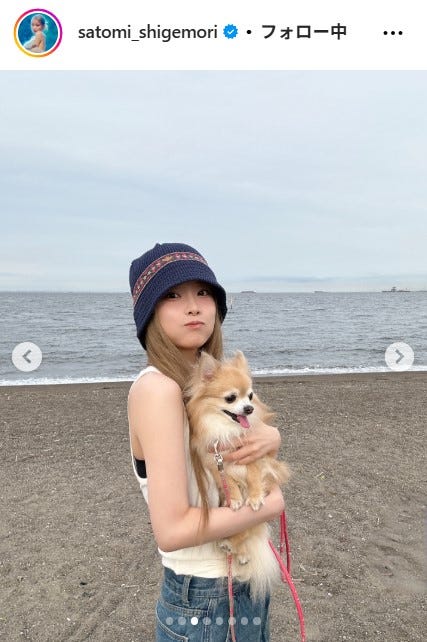 重盛さと美Instagramより