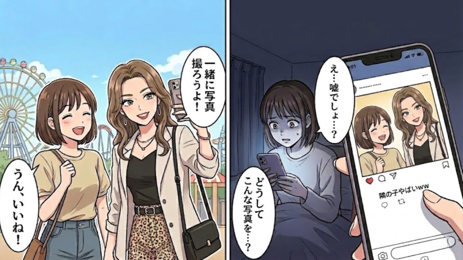 【最後にスカッと！】私だけ無加工のまま写真を投稿！？最低な友だちに数日後、“予想外の展開”が...！