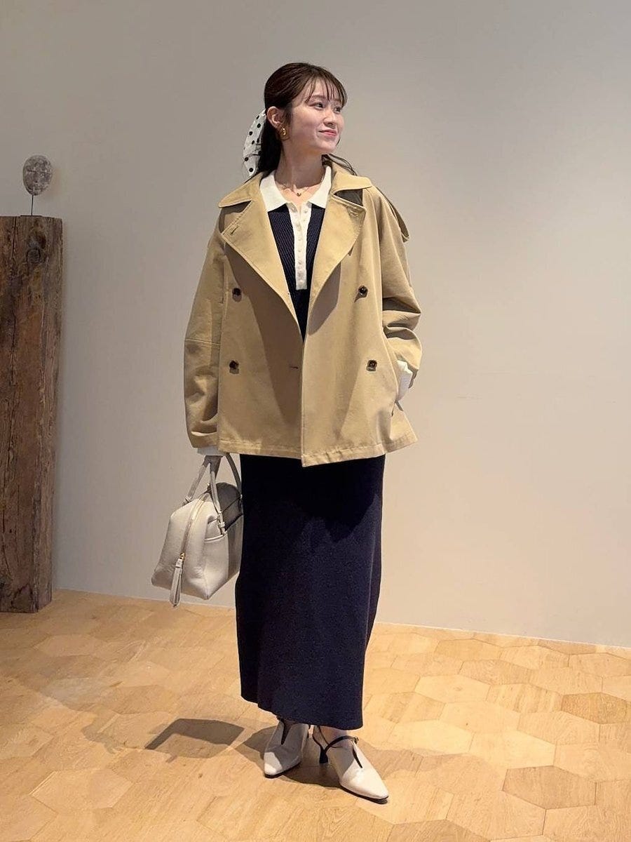 トレンチコート コーデ トレンチコートコーデ4