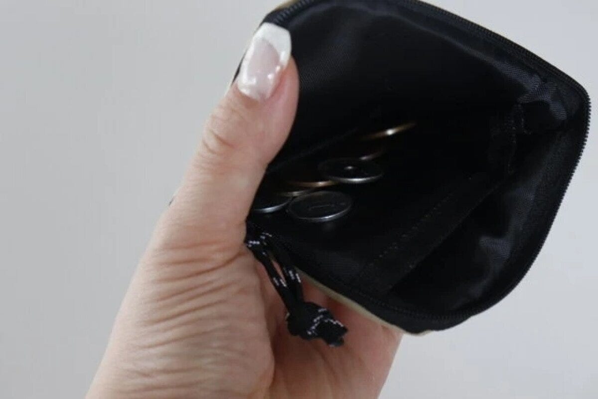 ダイソー　コインケースポケット付　内装