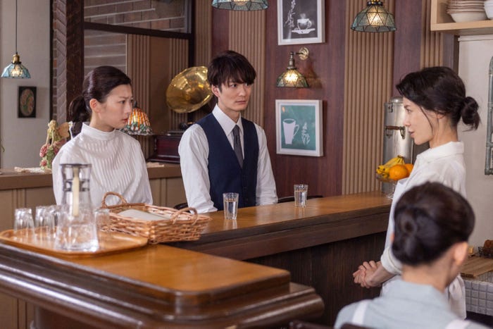 伊藤沙莉、岡田将生、桜井ユキ「虎に翼」第87話(C)NHK