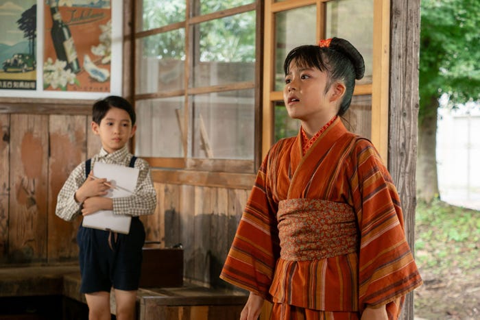 木村優来、永瀬ゆずな「あんぱん」第5話(C)NHK