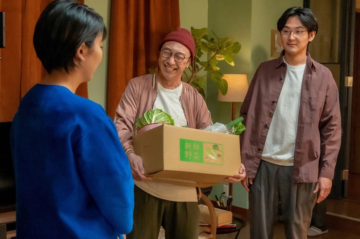 松たか子、角田晃広、松田龍平 「大豆田とわ子と三人の元夫」第2話より(C)カンテレ、フジテレビ