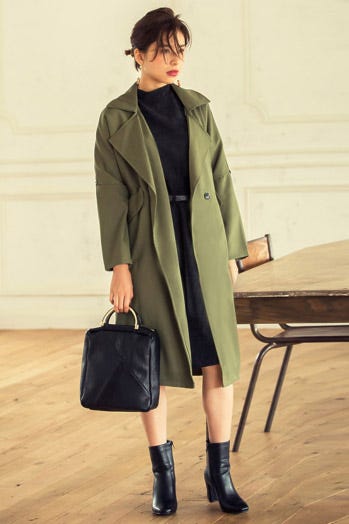 サイドポケットロングコート「Re:EDIT by GALSTAR」3,498円(税込)/画像提供:Re:EDIT by GALSTAR