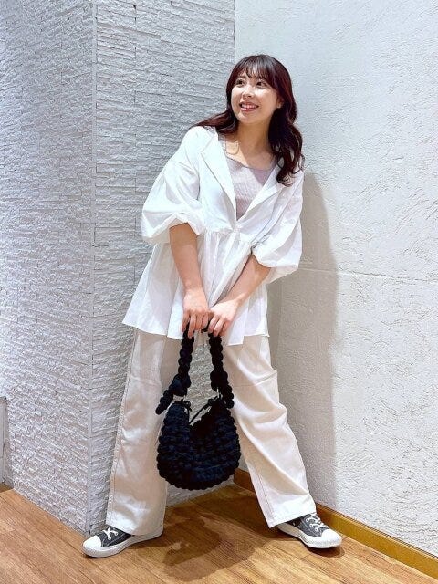 グローバルワーク　パンツ　GOODデニムバギーパンツ