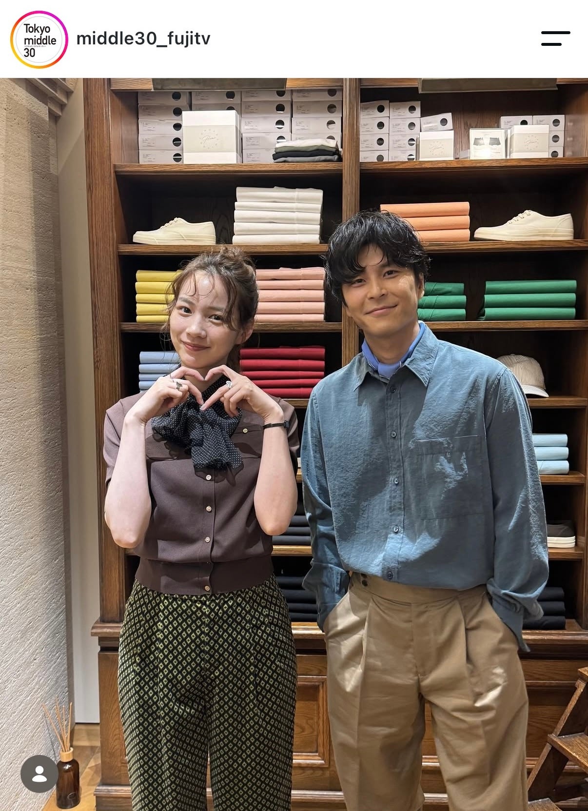 「Tokyo middle 30」公式Instagram