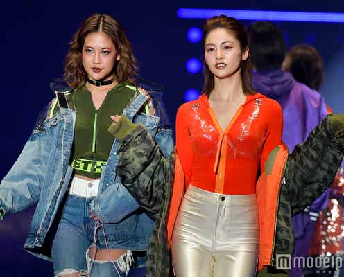 E-girls藤井夏恋&楓、“KKコンビ”のモードスタイルがカッコよすぎ<TGC2018S/S>