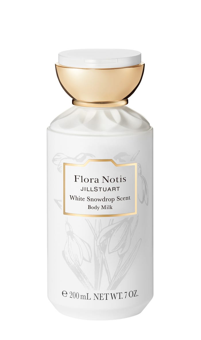 「ホワイトスノードロップ ボディミルク」(※ボディ・ハンドのみの使用を推奨)(C)Flora Notis JILL STUART