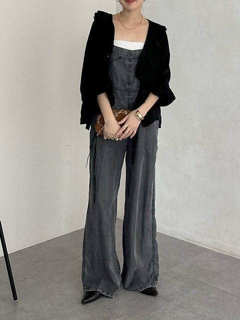 黒ブラウス コーデ 黒ブラウスコーデ5