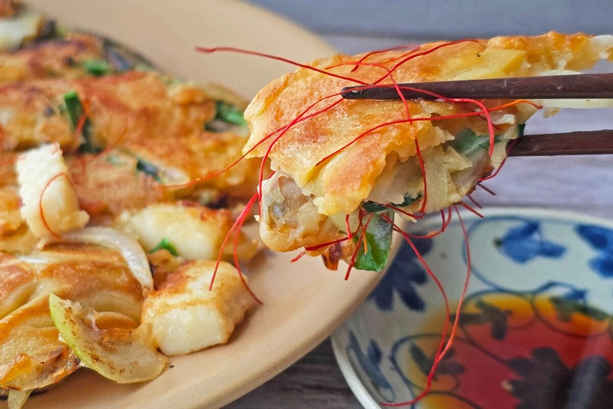 海鮮チヂミ・実食