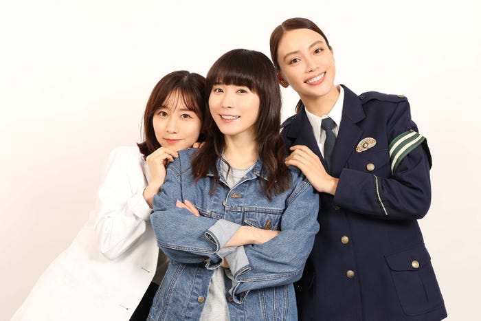 田中みな実、松岡茉優、滝沢カレン(C)フジテレビ