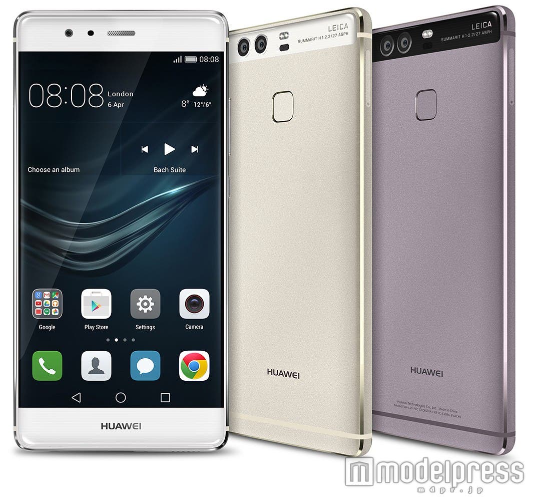 「HUAWEI P9(シルバー・グレーの2色展開)」59,800円(税抜)/2016年6月17日発売