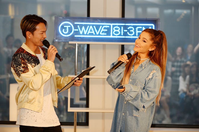 今市隆二とアリアナ・グランデ/Photography by Masanori Naruse