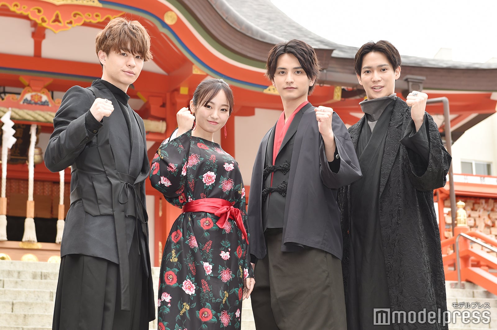 （左から）高橋龍輝、今泉佑唯、瀬戸利樹、味方良介 （C）モデルプレス