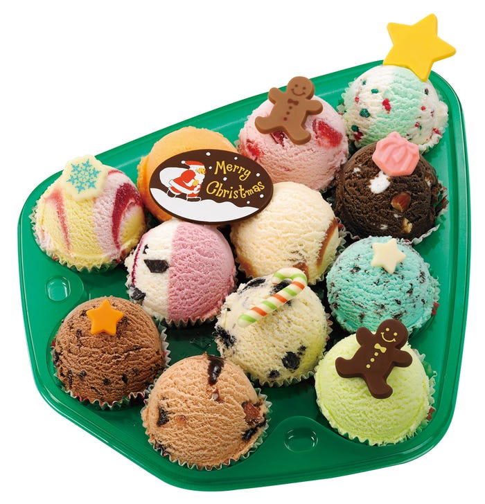 クリスマスツリー バラエティパック3,150円/画像提供:B-R サーティワン アイスクリーム