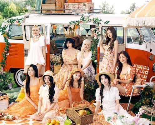 TWICE、新ビジュアル解禁 春らしい雰囲気【#TWICE5】