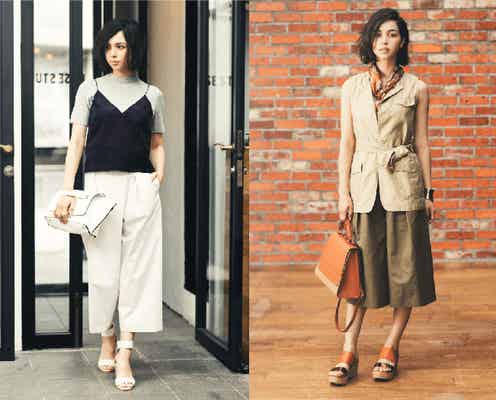 トップスに一工夫を!トレンド“ワイドパンツ”で上級者コーデ