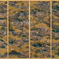 重要文化財「洛中洛外図屏風」(左側)