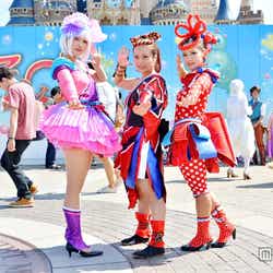 夏祭り「爽涼鼓舞」のダンサー(左より:ちさと、さおり、めぐみ)