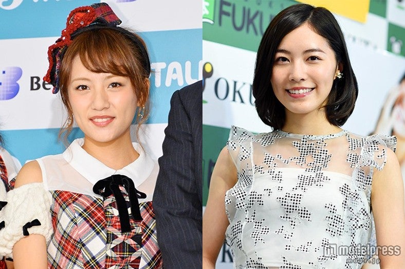 松井珠理奈（右）のSKE48専任宣言にコメントした高橋みなみ（左）【モデルプレス】