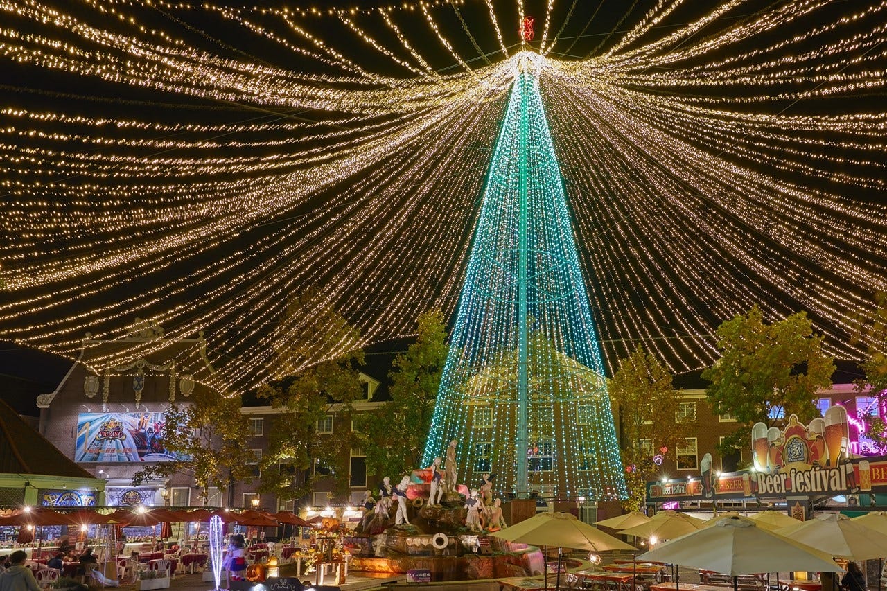 ハウステンボス「光の王国」で過ごすクリスマス 花火やDJパーティーの限定イベントも開催