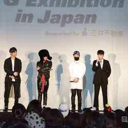 BIGBANGメンバーがサプライズ登場（左から：D-LITE、G-DRAGON、SOL、V.I）
