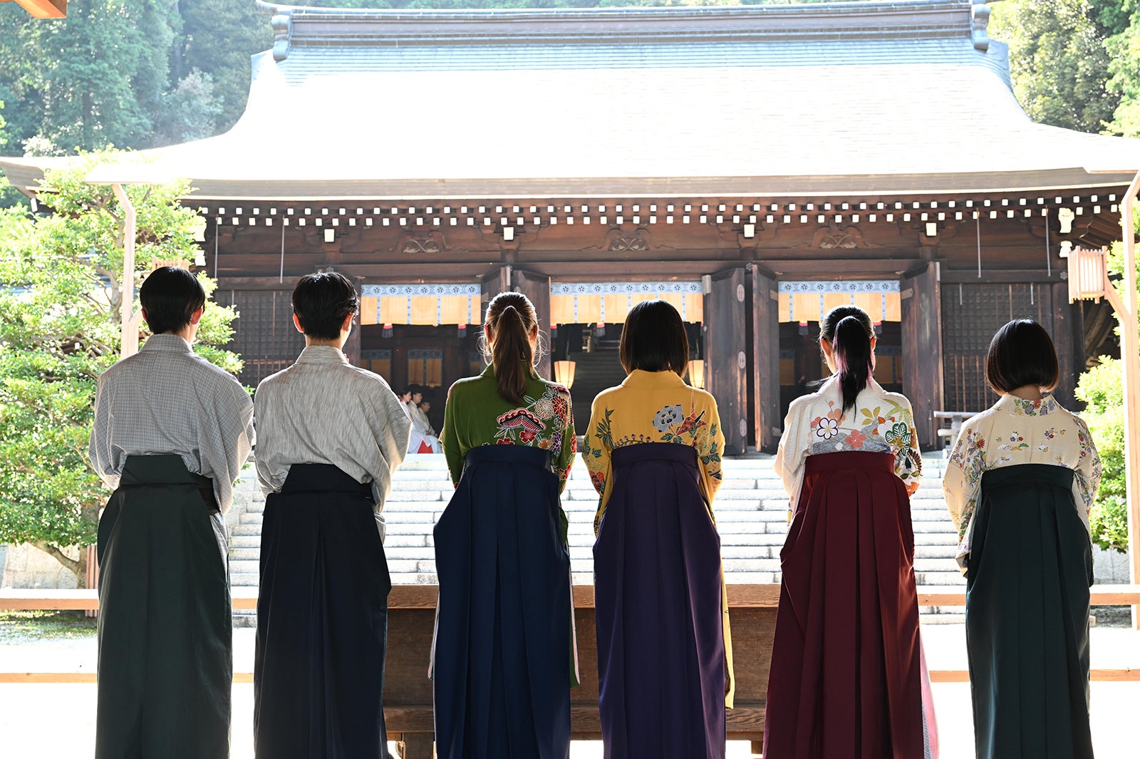 （左から）山時聡真、齋藤潤、嵐莉菜、當真あみ、原菜乃華、上白石萌音（C）日本テレビ