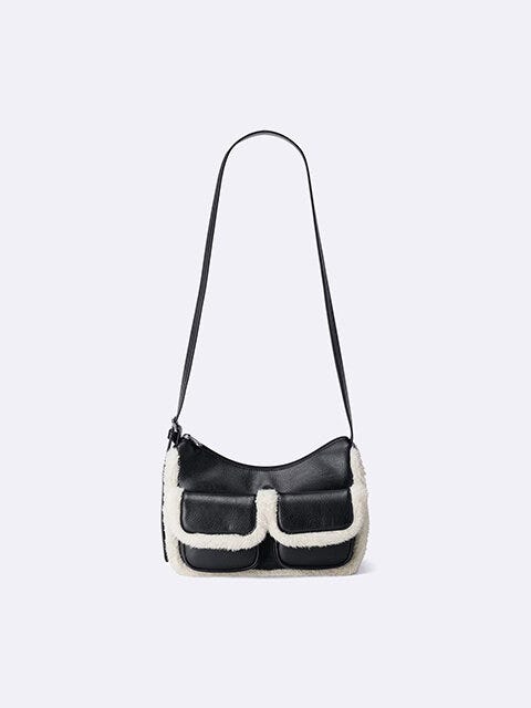 GU　ダブルフラップポケットバッグ　BLACK