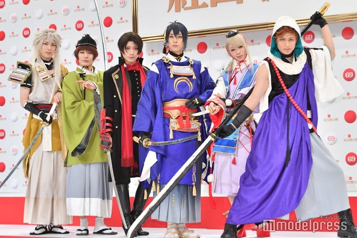 刀剣男士/北園涼、崎山つばさ、佐藤流司、黒羽麻璃央、大平峻也、佐伯大地(C)モデルプレス