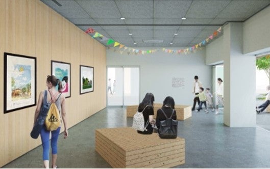 南口都市広場（完成イメージ図）／画像提供：東神開発