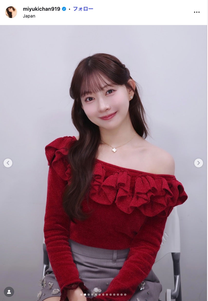 渡辺美優紀Instagramより