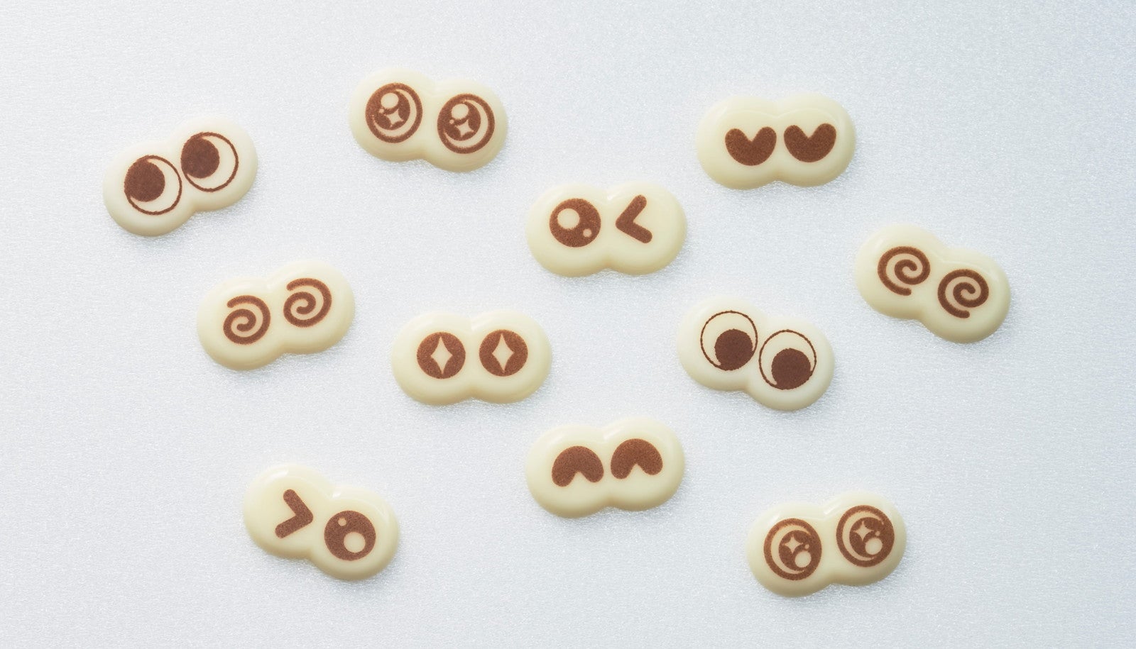 ポン・デ・チョコデビルの目のデザインは全部で11種類／提供画像