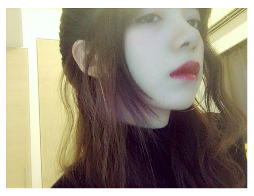 おでこを出した池田エライザ/池田エライザ公式ブログ(Ameba)より