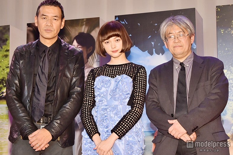 写真左から：SABU監督、玉城ティナ、市山尚三プロデューサー