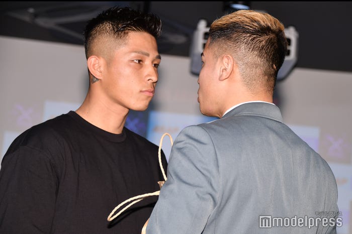 外枦保尋斗、醤油ニキ「BreakingDown7.5」記者会見の様子(C)モデルプレス