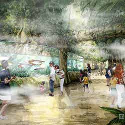 世界のジャングルシーンを凝縮したアクアジャングル