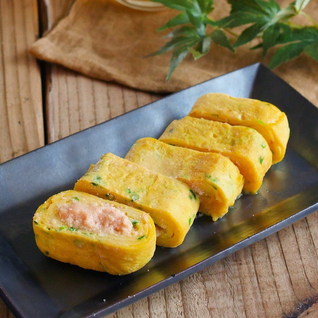 明太子たっぷり。明太マヨ卵焼き
