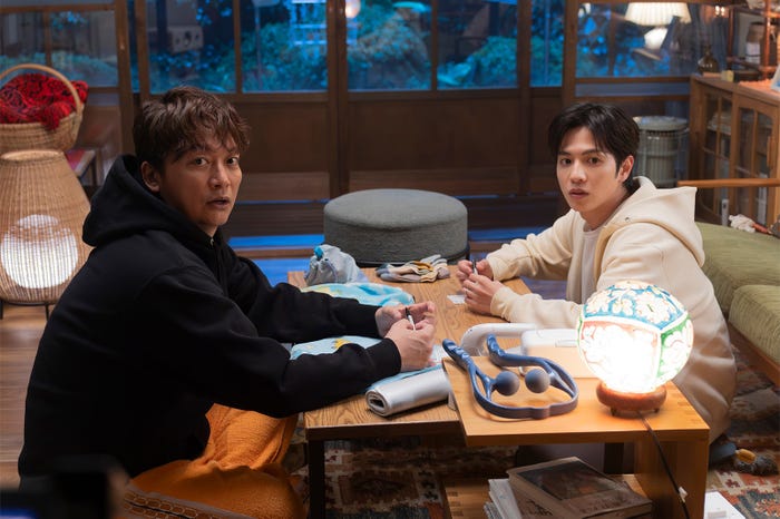 香取慎吾、志尊淳「日本一の最低男 ※私の家族はニセモノだった」第7話(C)フジテレビ