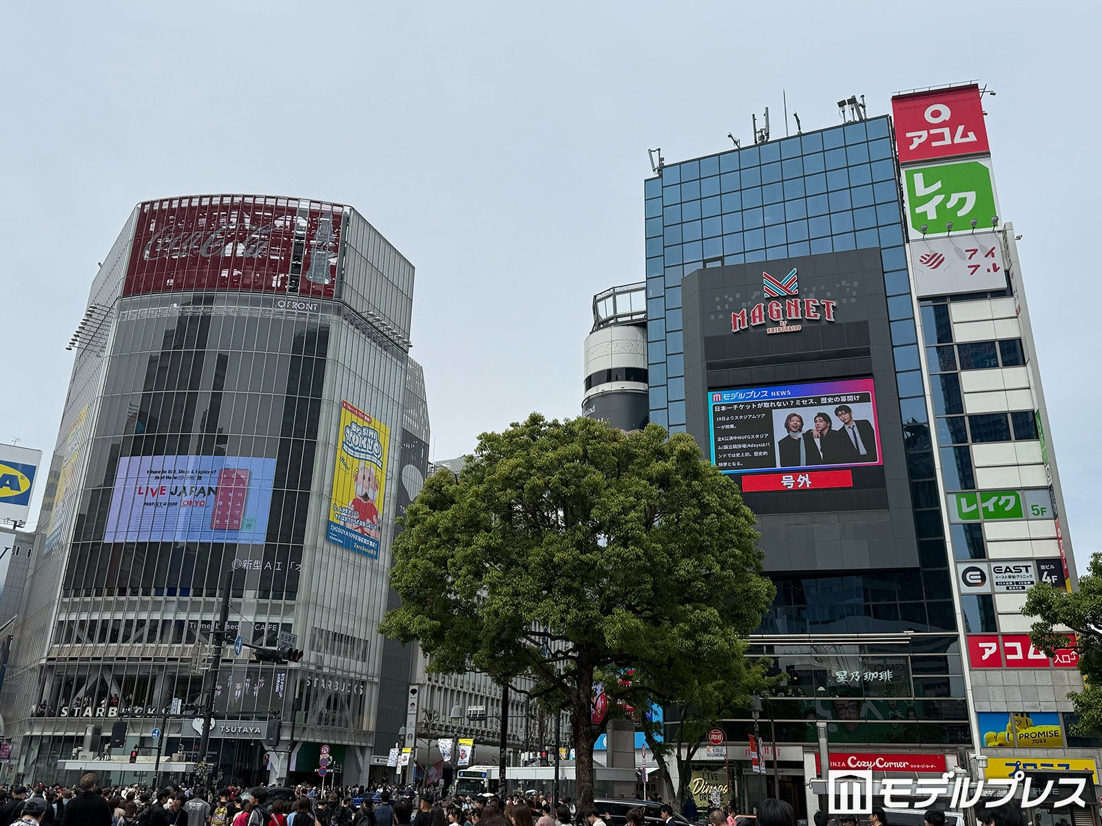 「モデルプレスNEWS」“号外”＠109フォーラムビジョン（C）モデルプレス