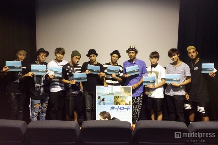 EXILE TRIBEメンバー10名が集まる映画「ホットロード」試写会を実施