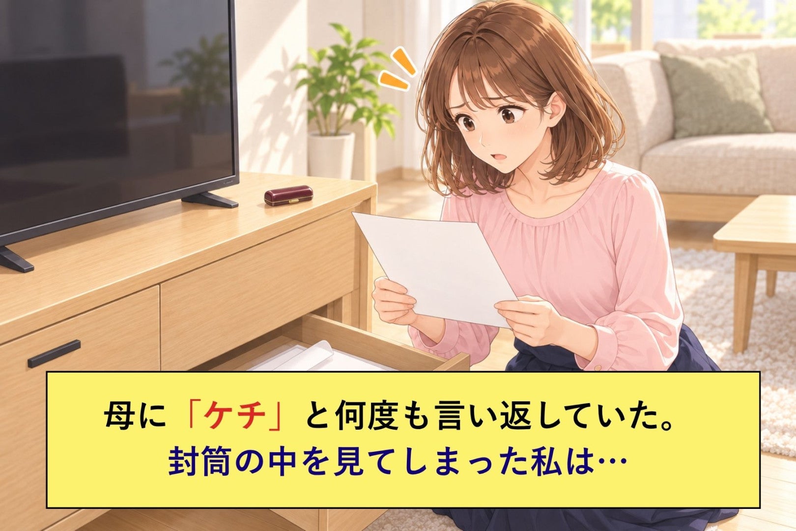 母に「ケチ」と言い返してきた私。母の引き出しで見つけた、私の名前が入った書類