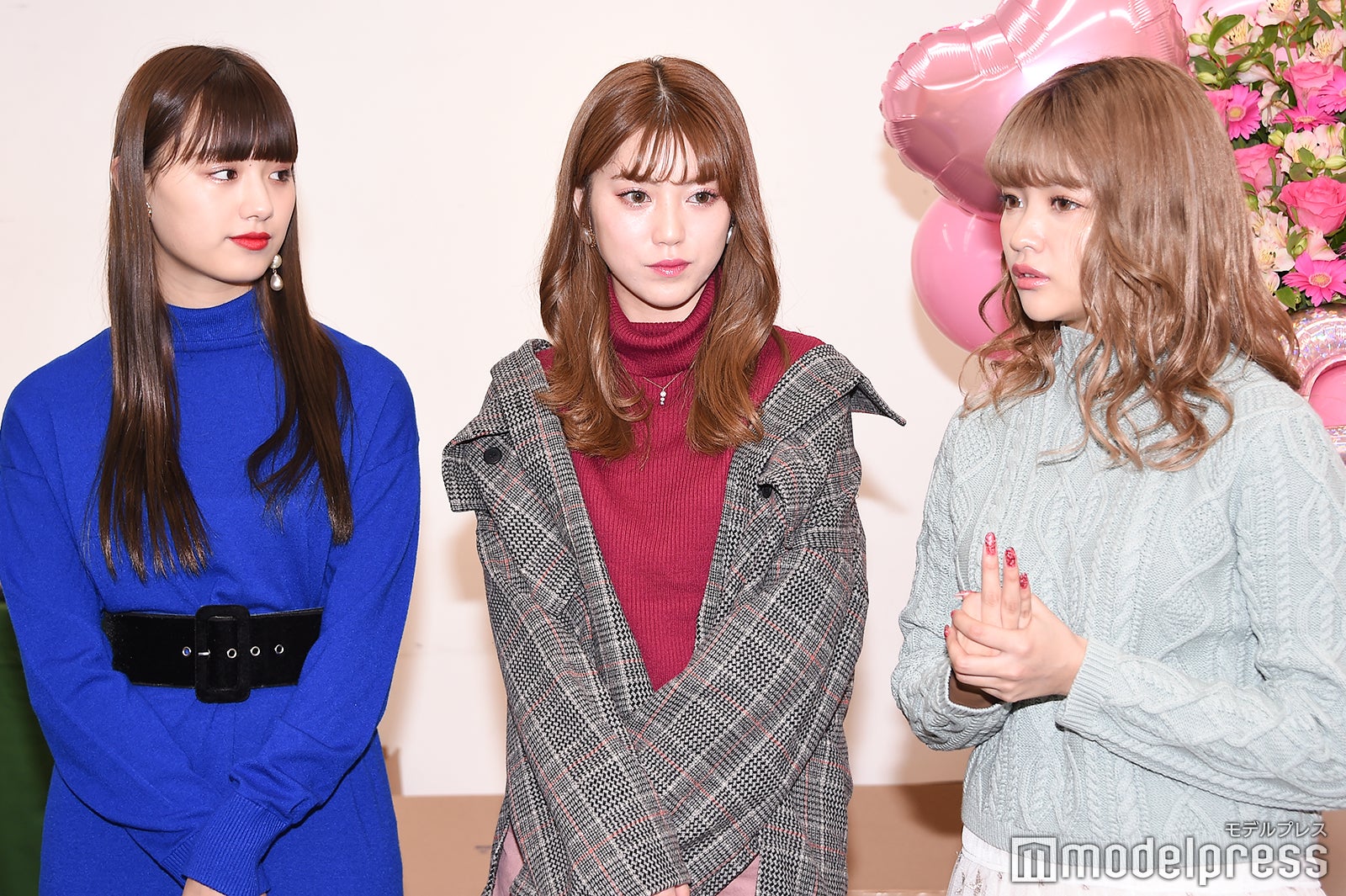 のあにゃん（鶴嶋乃愛）、ちゃんえな（中野恵那）、なちょす（徳本夏恵） （C）モデルプレス