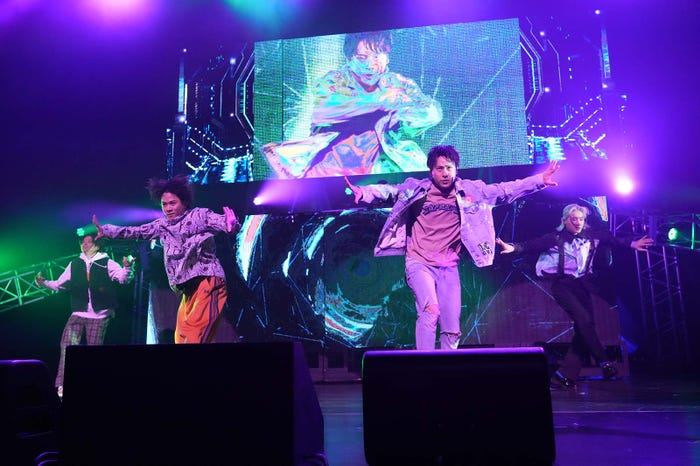 (左から)澤本夏輝、岩谷翔吾、山下健二郎、松井利樹「山フェス2022」(提供写真)